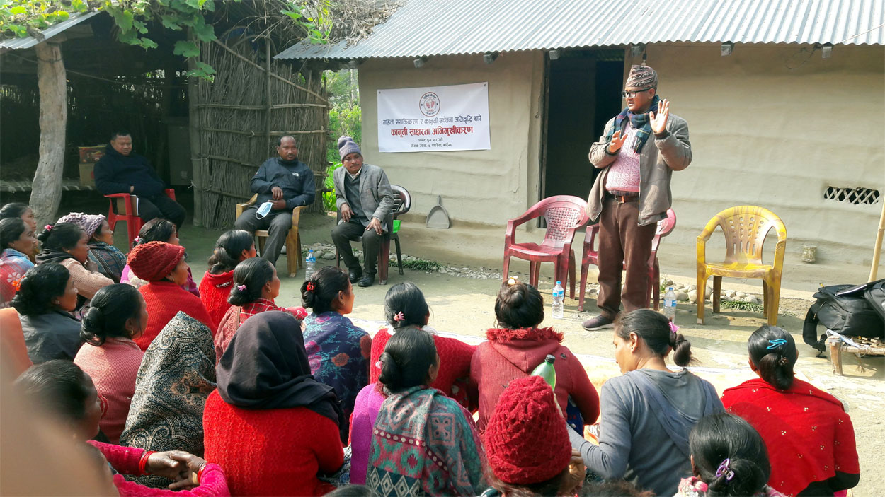 महिलाहे कानूनी साक्षरता अभिमुखीकरण