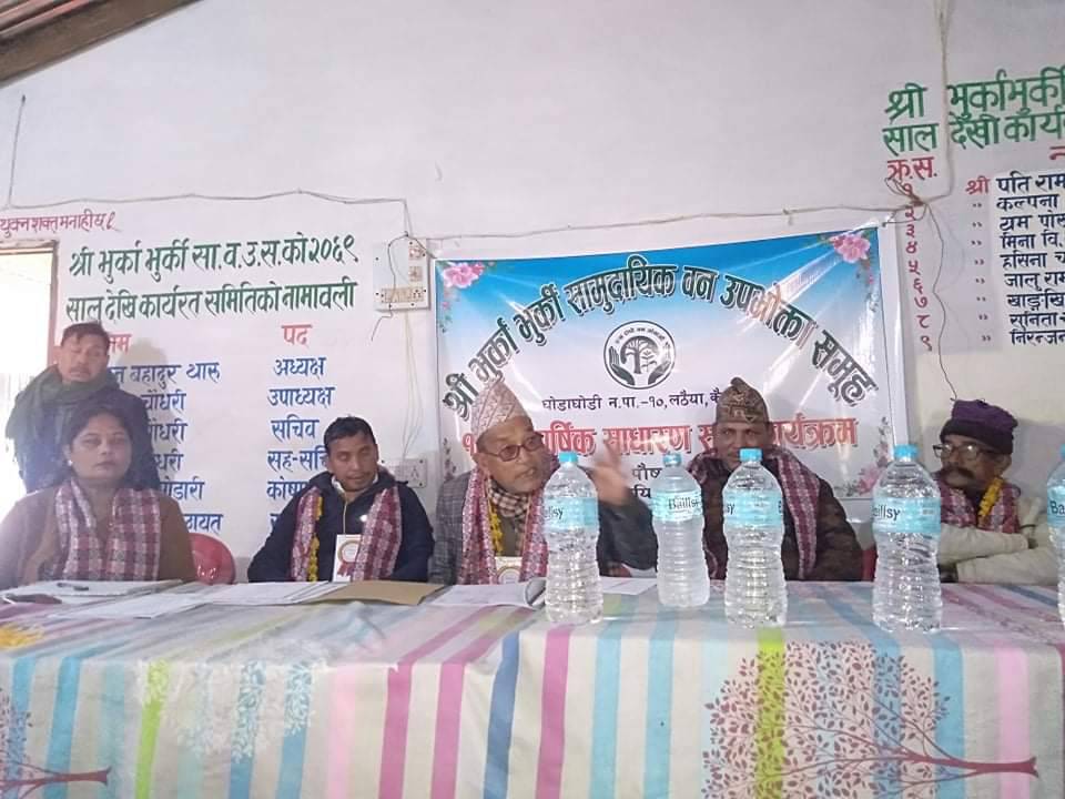 भुर्काभुर्की सावउसके अध्यक्षमे फेनसे पतिराम