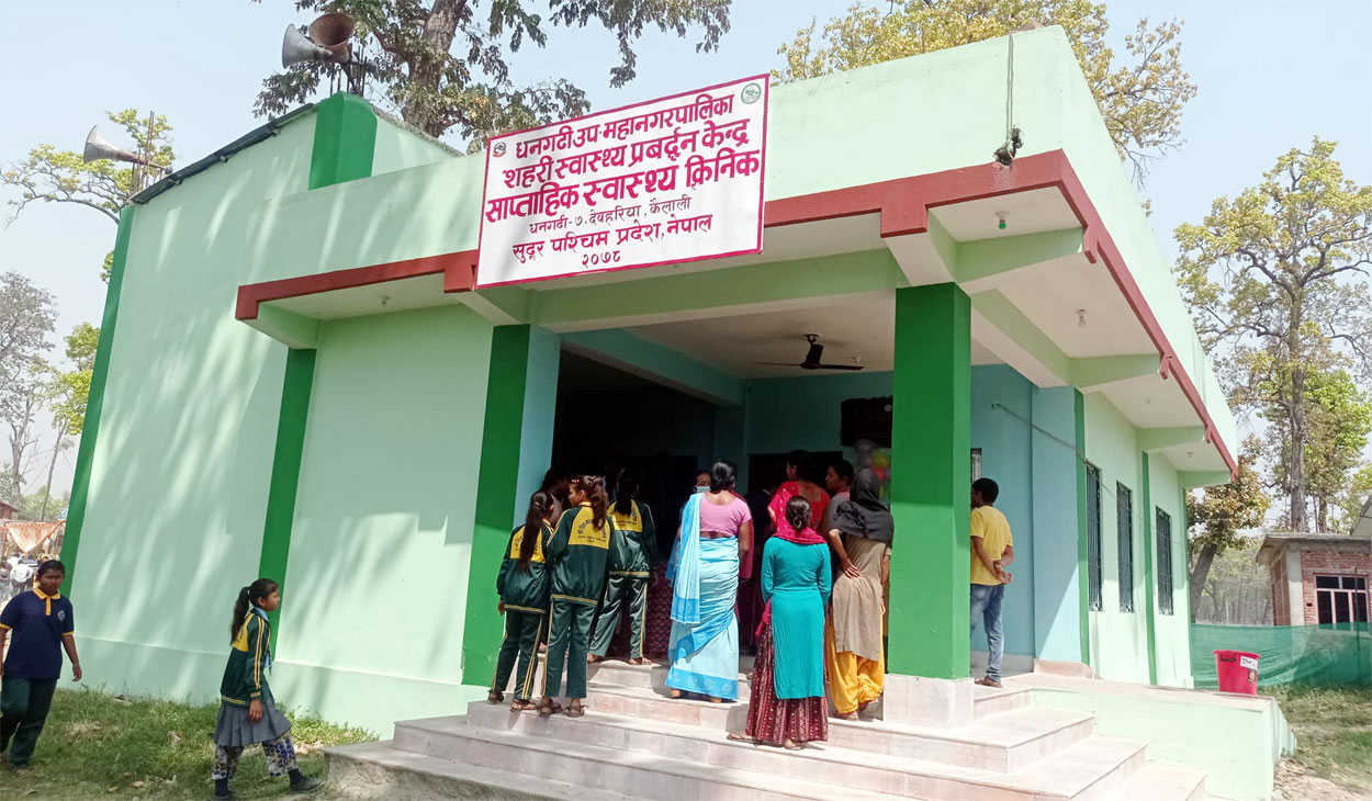 स्वास्थ्य क्लिनिकके नवनिर्मित भवन उद्घाटन