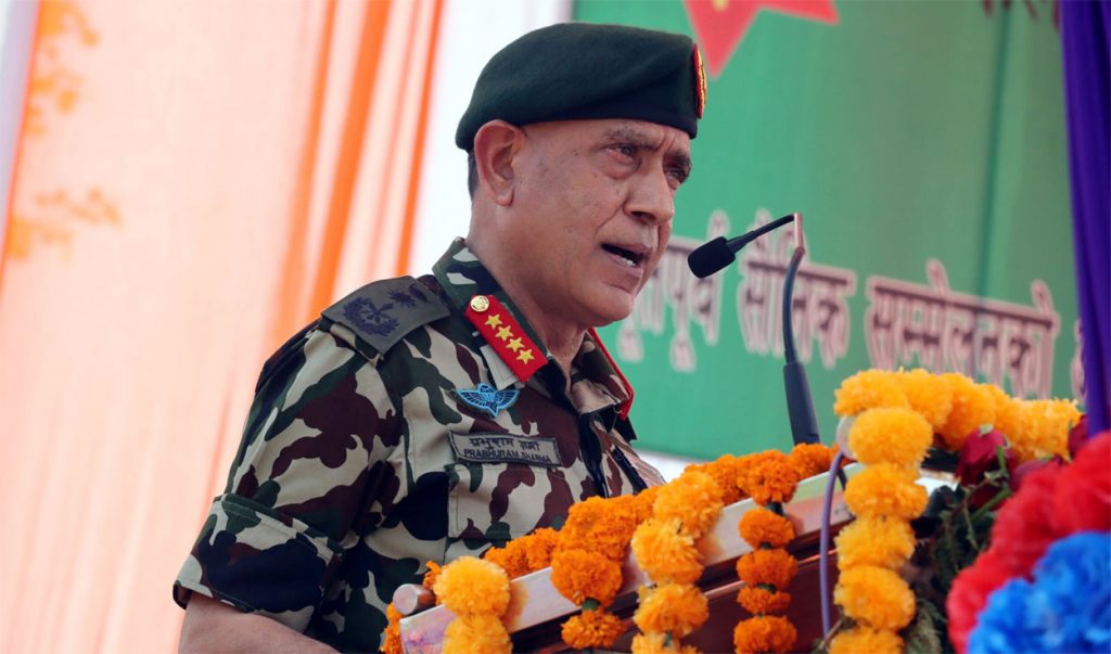 नेपाली जनताके सुरक्षा पहिल प्राथमिकता होः प्रधान सेनापति शर्मा