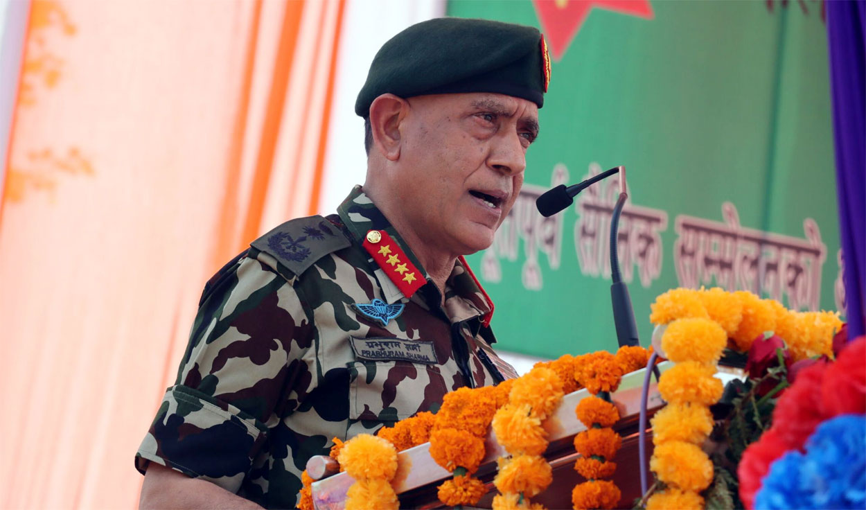 नेपाली जनताके सुरक्षा पहिल प्राथमिकता होः प्रधान सेनापति शर्मा