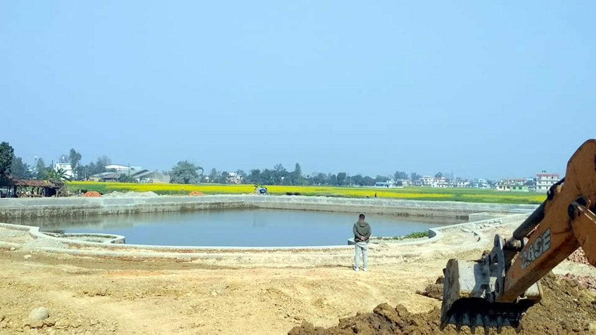 वाटरपार्क निर्माण तिब्र गतिमे