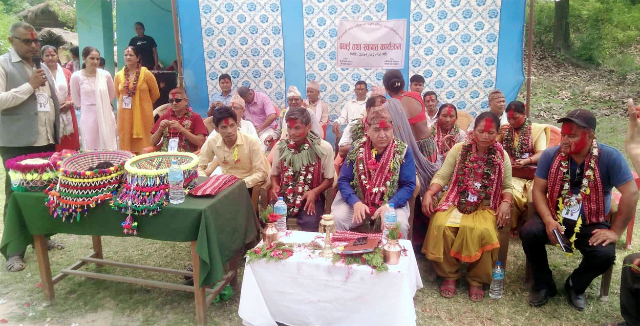 जनप्रतिनिधिहुकन बधाई तथा स्वागत कार्यक्रम