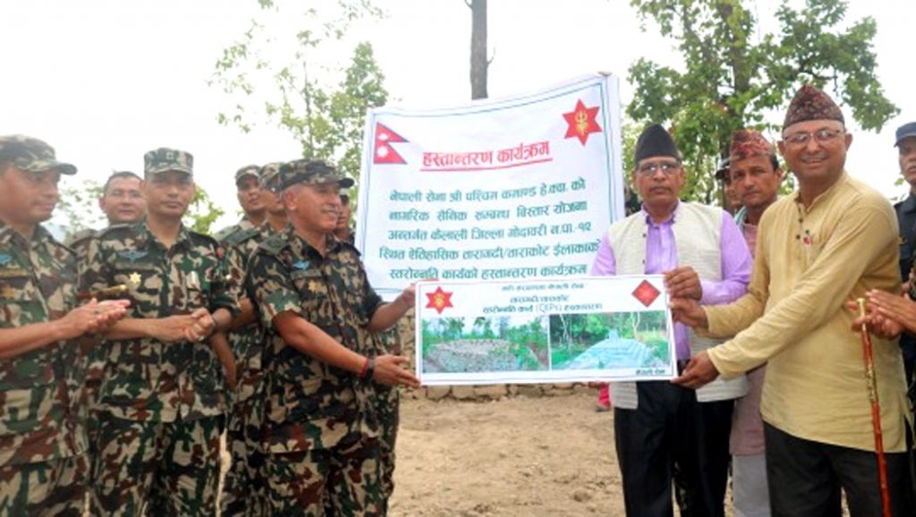 नेपाली सेनासे तारागढी ओ ताराकोट पुनर्निर्माण सुरु
