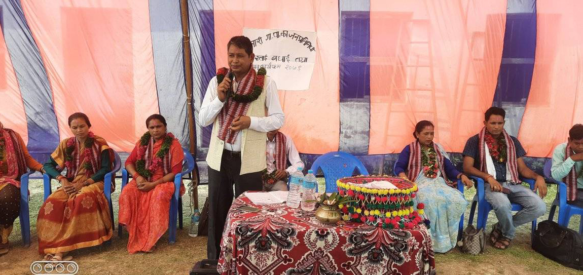 नवनिर्वाचित जनप्रतिनिधिहुकनहे बधाई तथा सम्मान कार्यक्रम