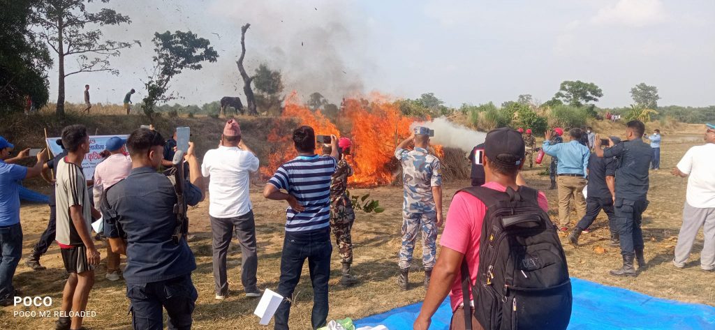 कैलारीमे बाढ ओ आगलागीमे आधारित कृत्रिम घटना अभ्यास