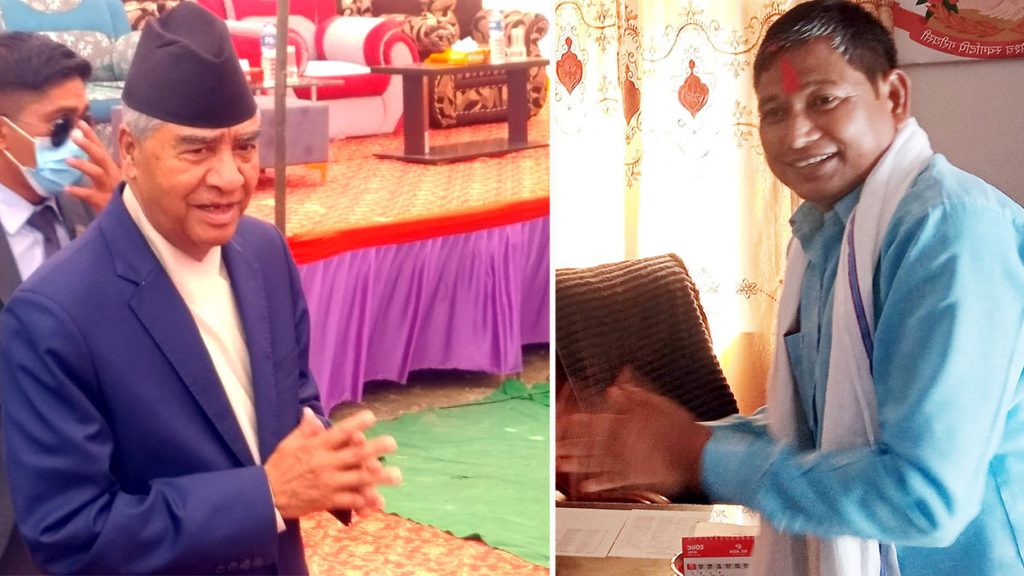 प्रधानमन्त्री देउवा ओ कैलारीके अध्यक्ष राजसमझबीच भेट