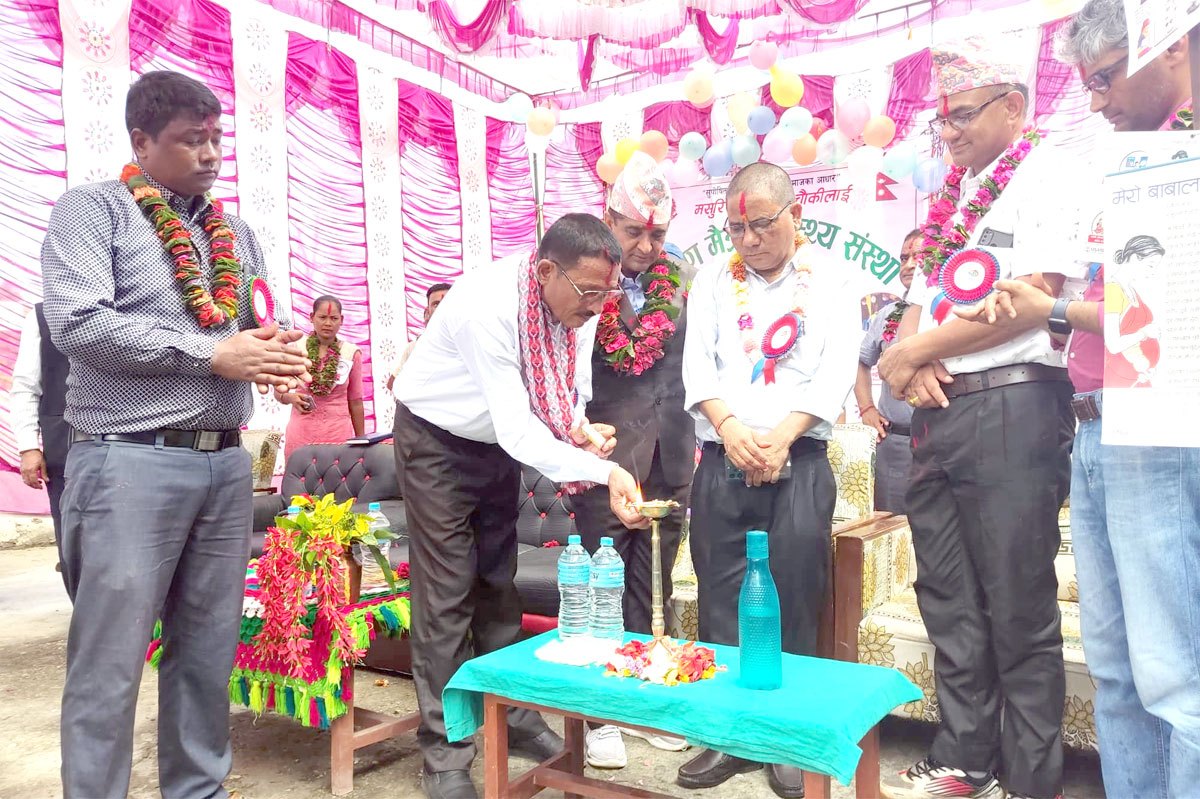 मसुरिया स्वास्थ्य चौकी कैलालीके पहिल पोषणमैत्री संस्था घोषणा