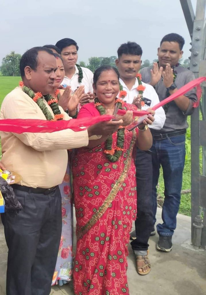 लक्कडमे झोलुङे पुलके उदघाटन