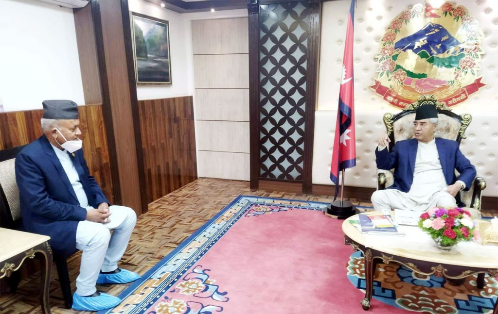 प्रधानमन्त्री देउवा ओ राज्यमन्त्री रैका बीच भेटवार्ता