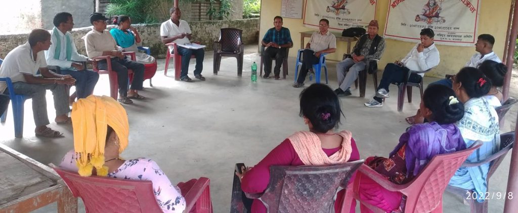 सीमा तथा दोदा नदि प्रभावित खाद्य अधिकार समुहसे छलफल