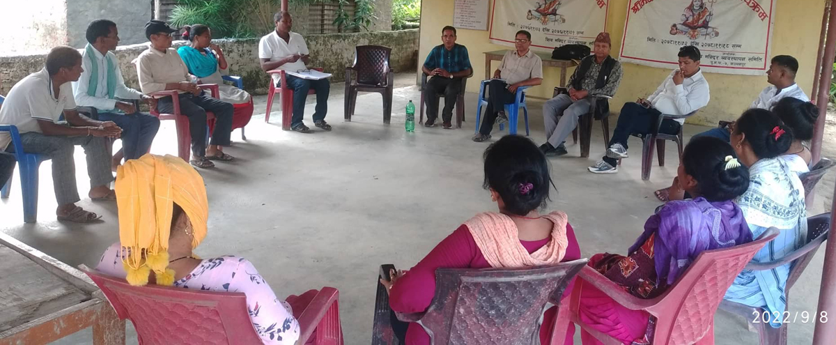 सीमा तथा दोदा नदि प्रभावित खाद्य अधिकार समुहसे छलफल