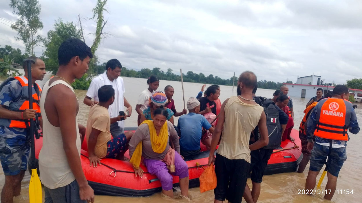 बाढसे कैलालीमे हजारौ घरधुरी प्रभावित