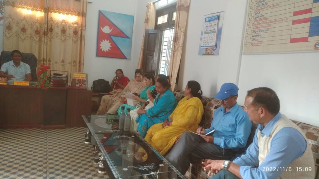 निडस नेपालसे कैलारीमे हुइना विपद समस्याबारे छलफल