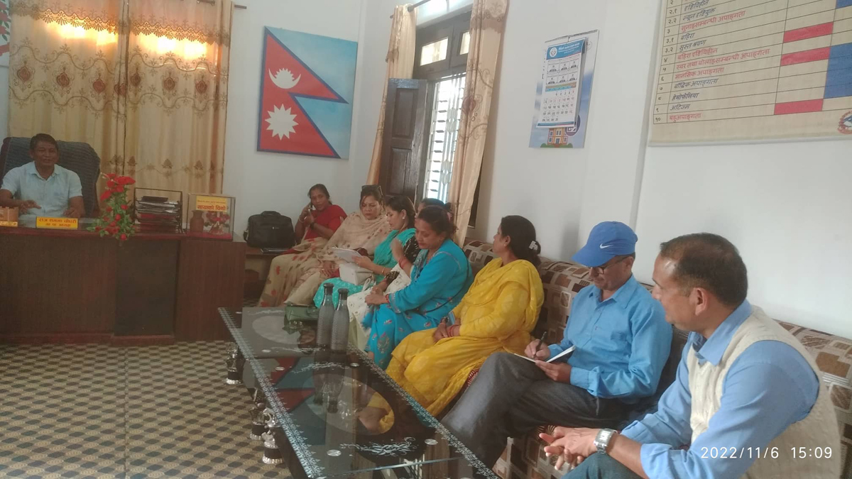 निडस नेपालसे कैलारीमे हुइना विपद समस्याबारे छलफल