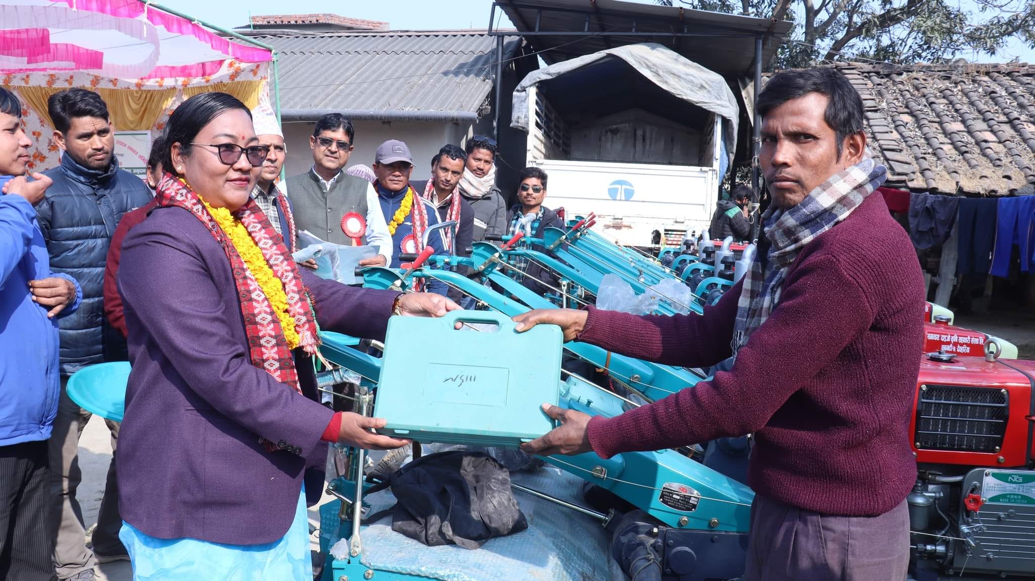 ५० प्रतिशत अनुदानमे कृषि यन्त्र हस्तान्तरण