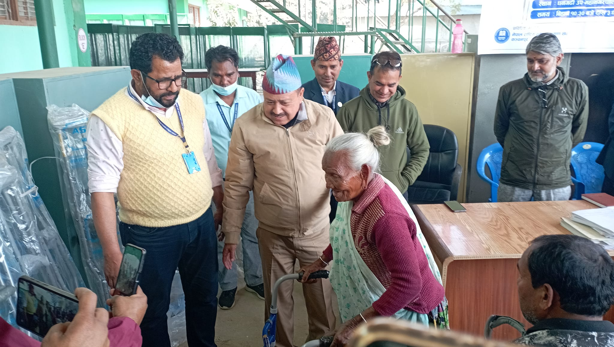 ९१ जाने अपाङता व्यक्तिन सहायक सामग्री
