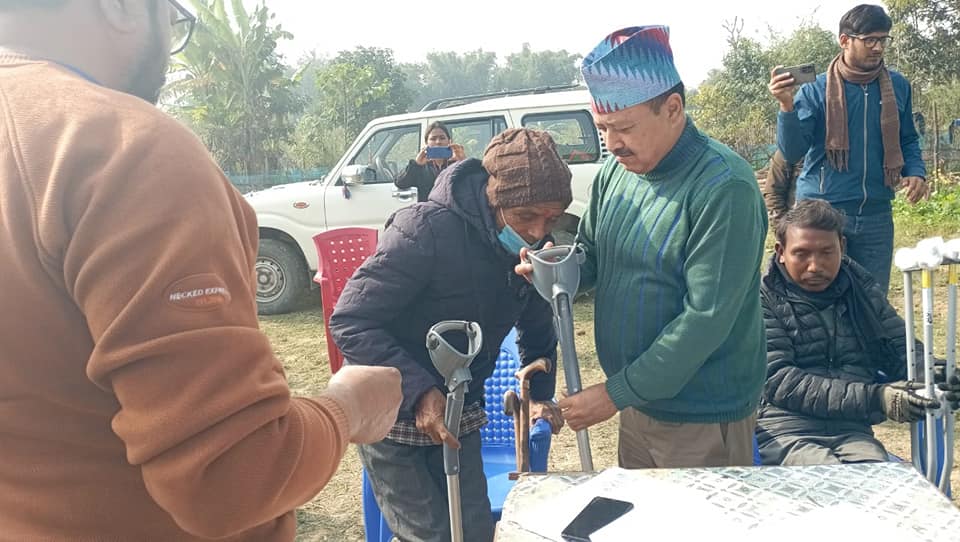 अपाङता सहायक सामग्री जांच शिविर