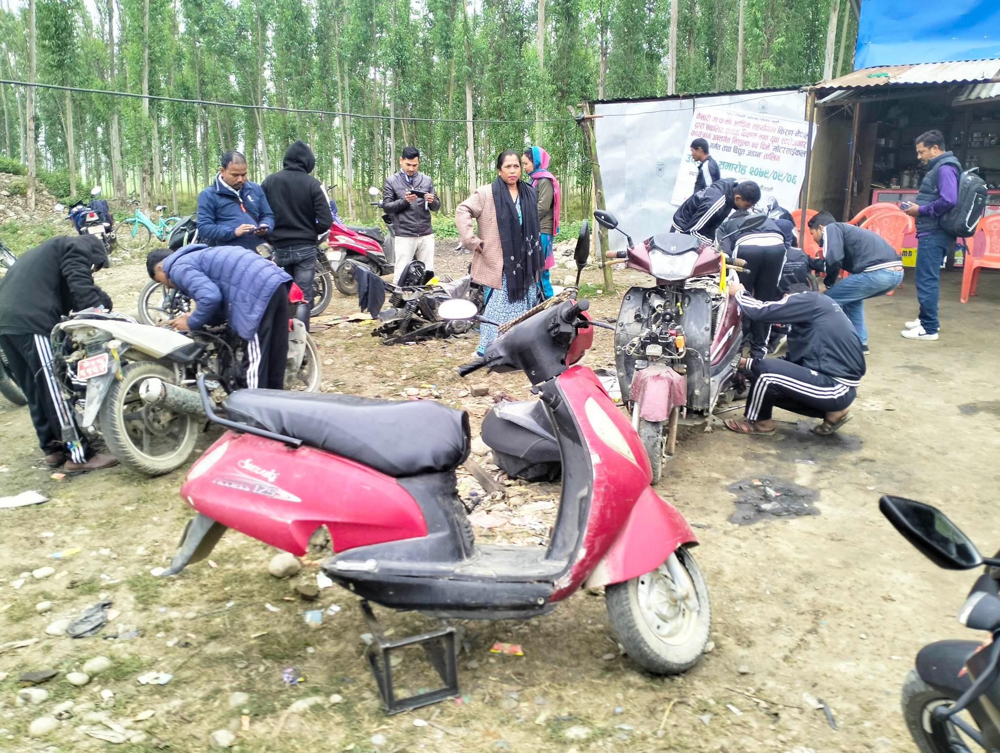 किरण नेपालसे संचालित तालिमके अनुगमन