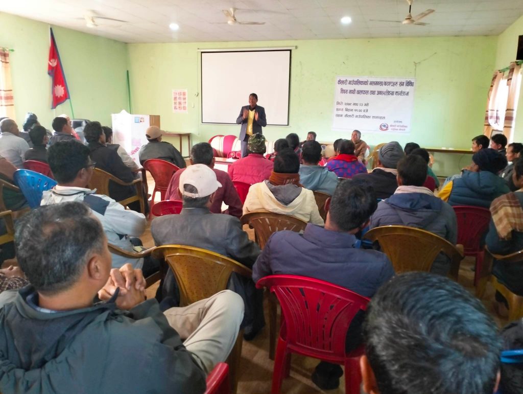 कृषि क्षेत्रके विकासमे प्रतिवद्ध बटीः अध्यक्ष राजसमझ