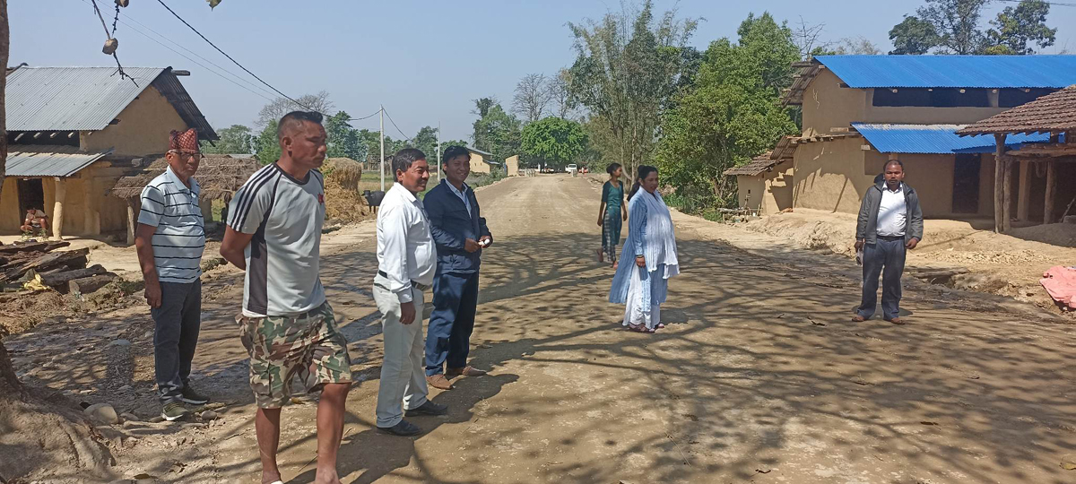 गाउँपालिका स्तरीय अनुगमन समितिसे सडक स्तरोन्नतीके अनुगमन