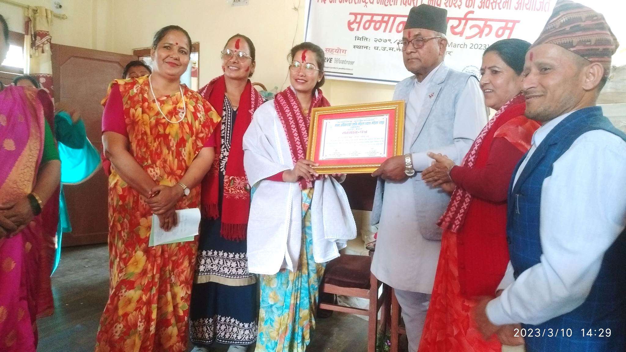 समाज परिवर्तनके बाहक ११ एकल महिलाहे सम्मान