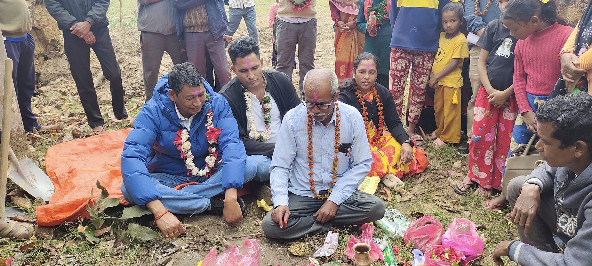जनता नमूना आधारभुत विद्यालय भवन शिलान्यास