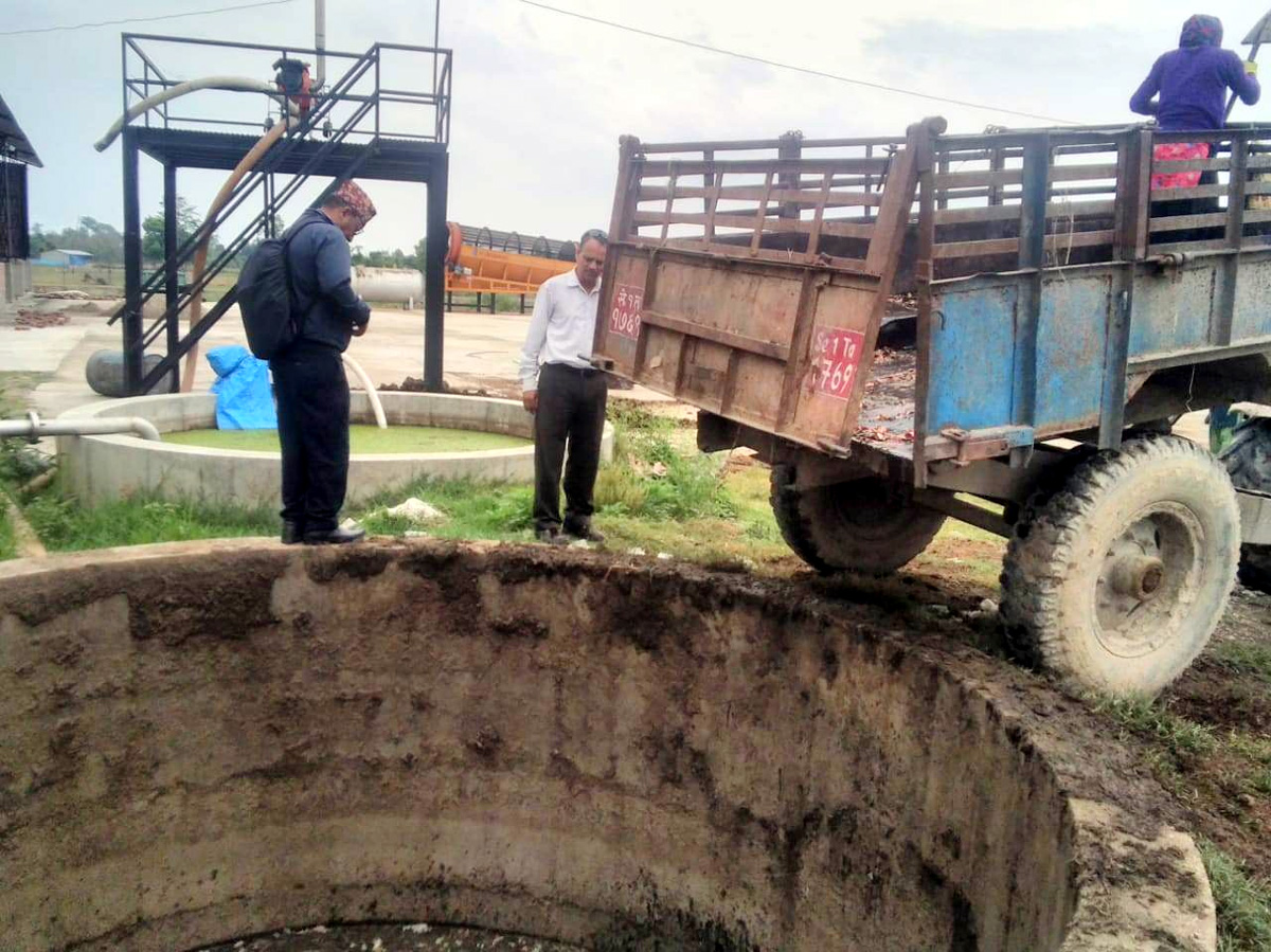 धनगढी उपमहानगरसे ग्याँस प्लान्ट कार्यके सुरुवाट