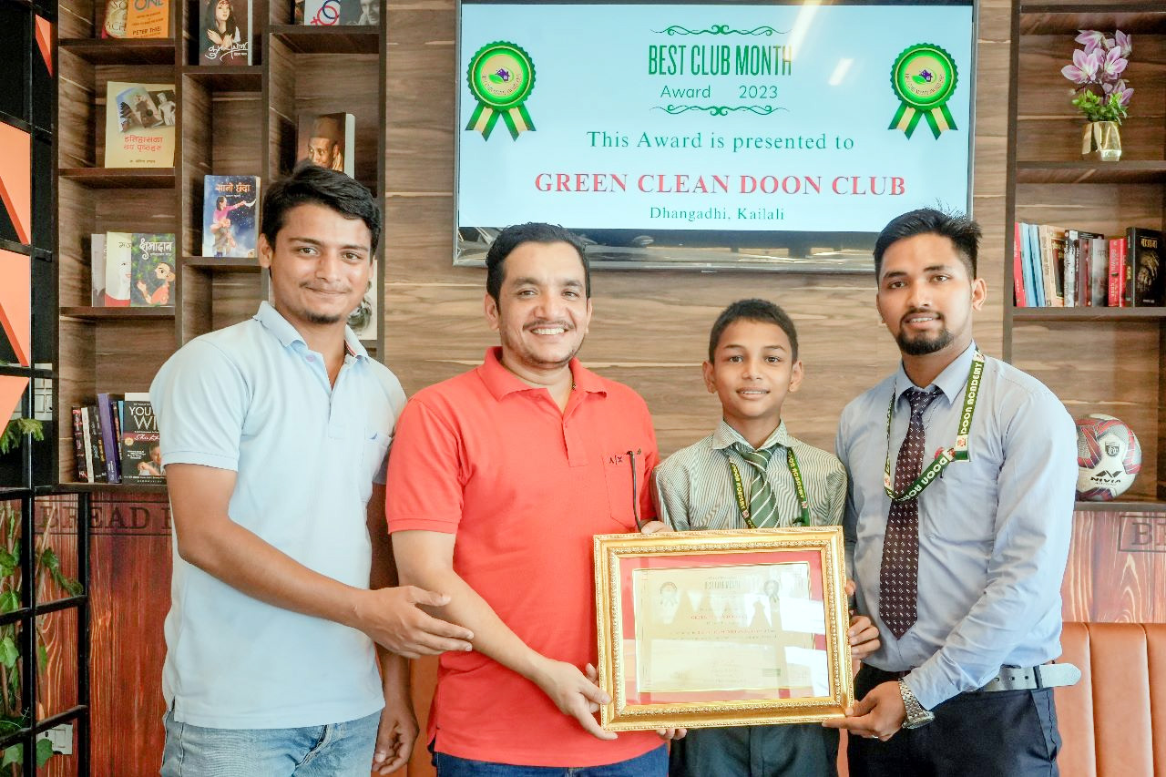 दून एकेडेमीहे वेस्ट क्लब अफ मन्थ अवार्ड