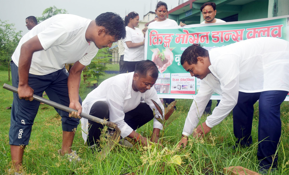 किङ मोसन डान्स क्लवसे वृक्षरोपण