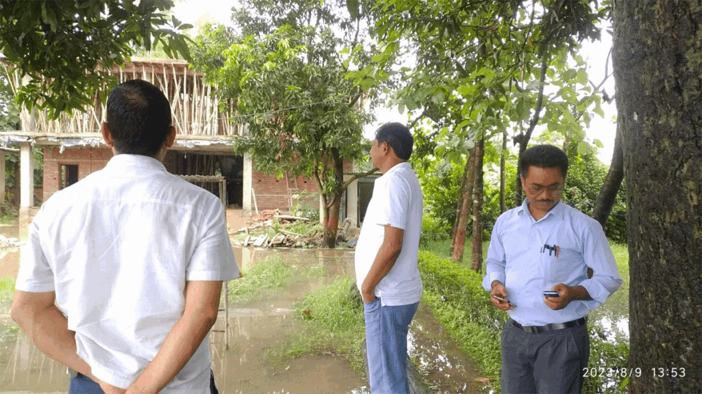 लक्ष्मी माविके निर्माणधिन भवनके अनुगमन