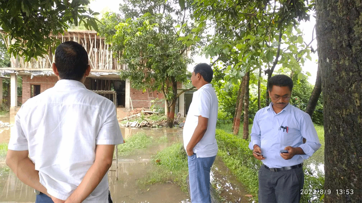 लक्ष्मी माविके निर्माणधिन भवनके अनुगमन