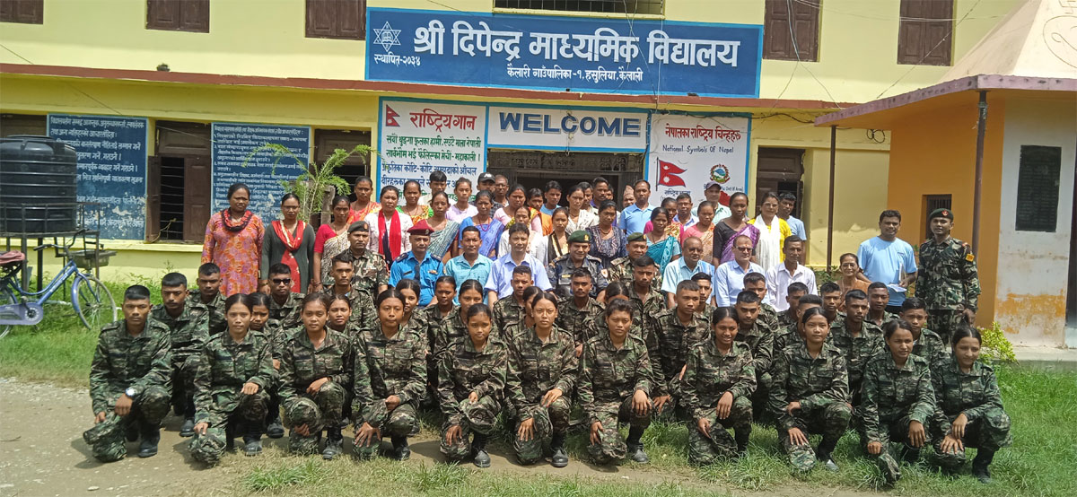 दिपेन्द्र माविसे एनसीसीमे छनौट हुइल विद्यार्थीन प्रवचन