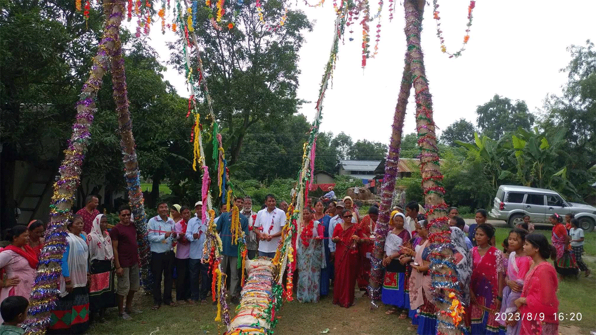 कैलारीके पवेरामे ५० बरसपाछे सावनके डोला सुरुवाट