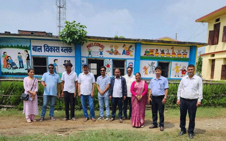 नवजीवन सेवा संघके आयोजनामे विद्यालय अनुगमन