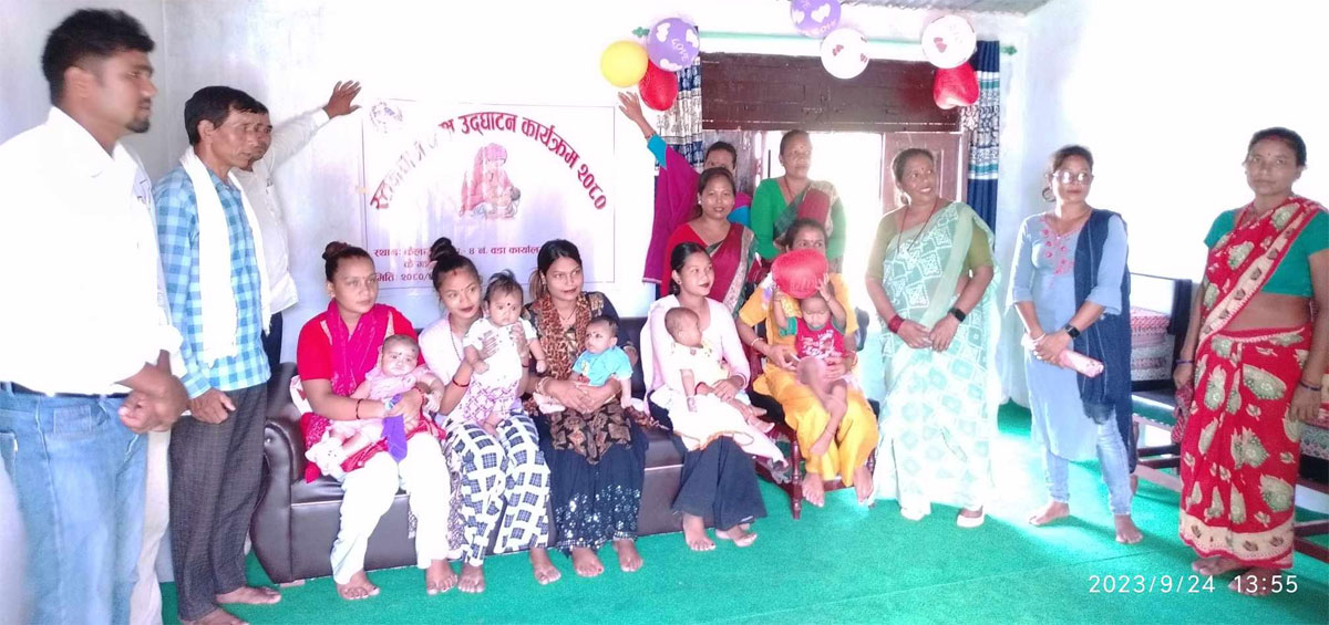 कैलारी–४ मे स्तनपान कक्षके उदघाटन