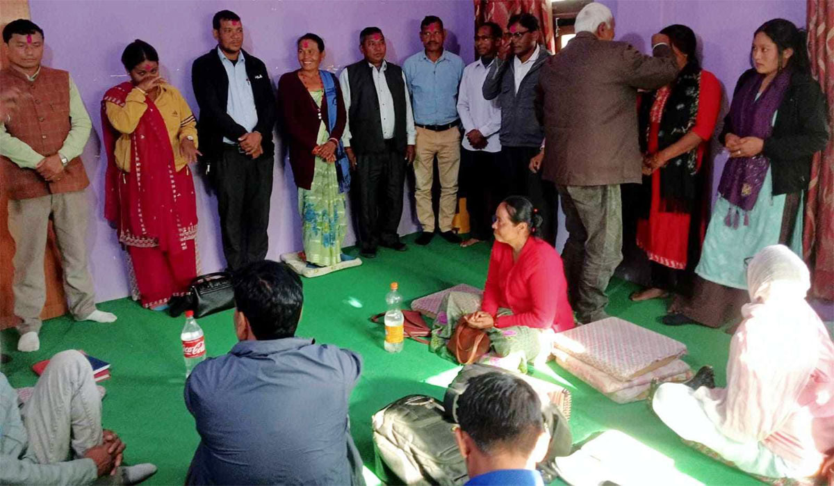 अध्यक्ष पदमे रामप्रसाद चौधरी सर्वसम्मत निर्वाचित