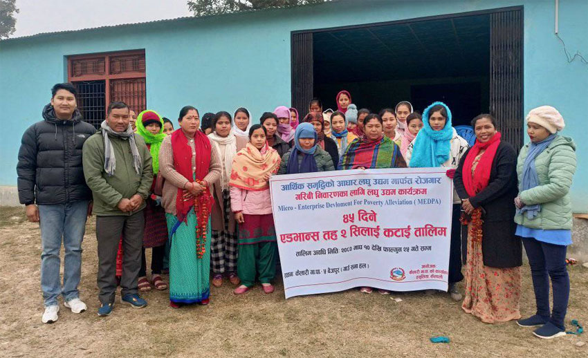 ४५ दिने एडभान्स तह–२ सिलाई कटाई तालिम सुरु