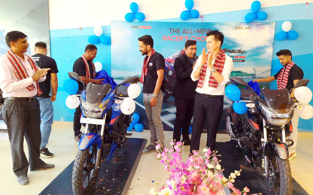 टिभिएस अपाचे बाइकके नयाँ मोडल ‘आरटीआर १६०–टूभी रिफ्रेस’ सार्वजनिक