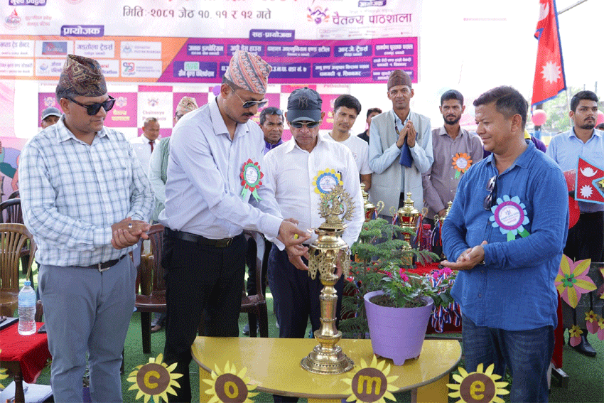 चैतन्यसे जिल्ला स्तरीय तेक्वान्दो प्रतियोगिता सुरु