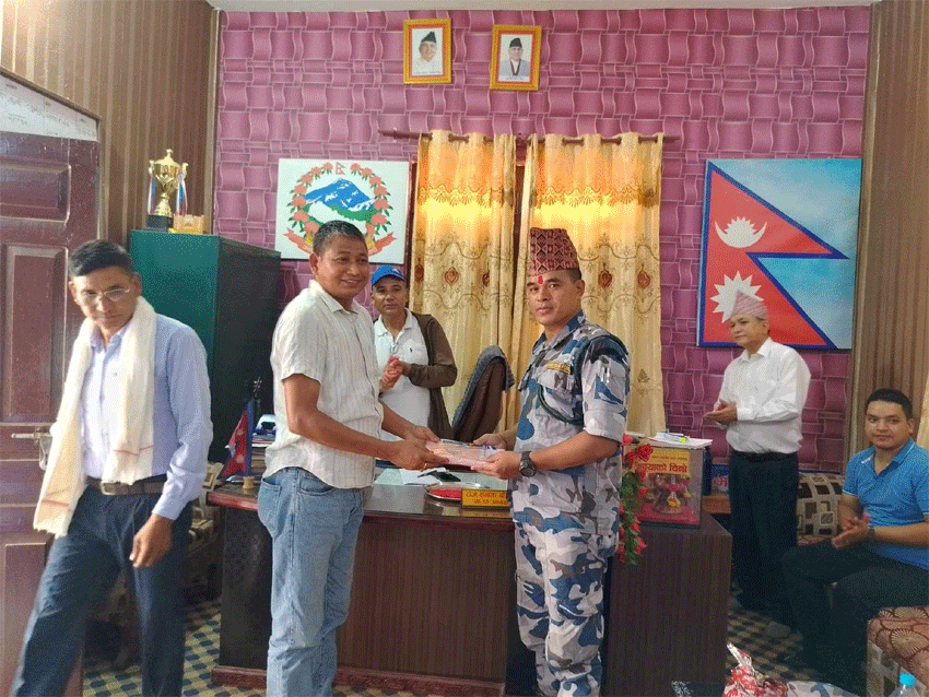 विओपी खोनपुरके प्रमुख भट्टहे विदाई, गान्धीपहे स्वागत