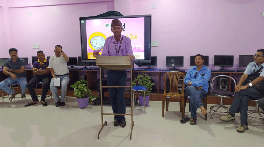 चैतन्य पाठशालासे खिर खैना कार्यक्रम कैगिल