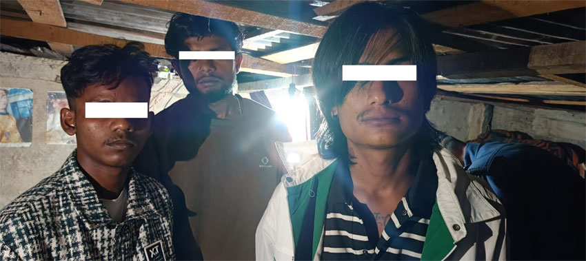 लागु औषधसहित पाँच जाने पक्राउ