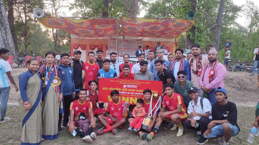 पाँचौं भजहर कपके उपाधि गौरीगंगा ११ स्पोर्टस क्लवहे