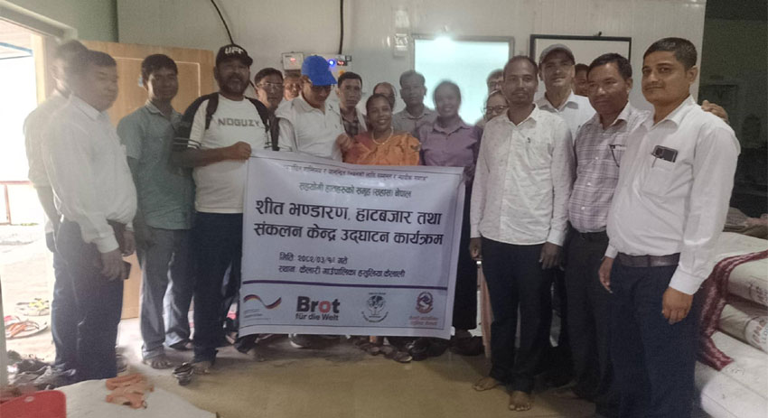कैलारीमे शीत भण्डारण हाटबजार तथा तरकारी संकलन केन्द्रके उदघाटन