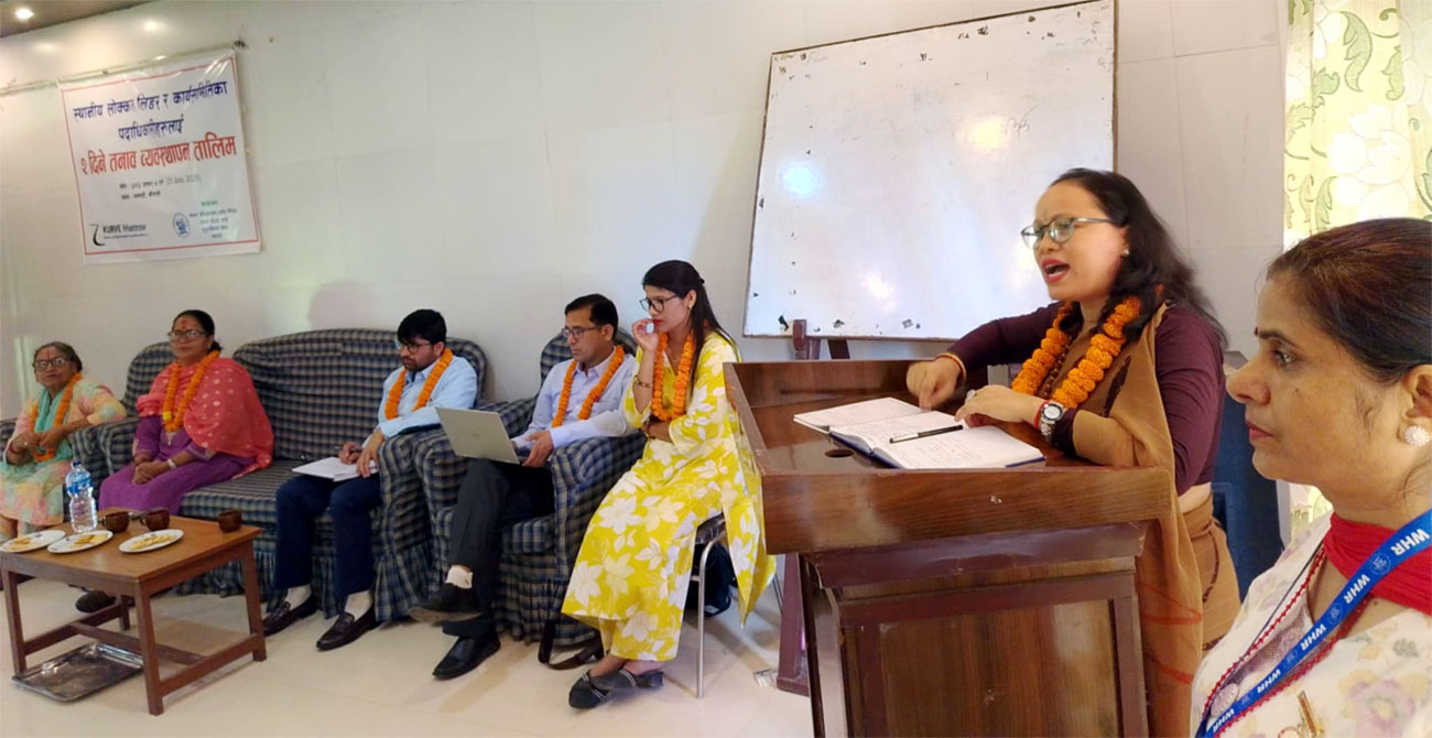 तनाव व्यवस्थापनसे टमान रोगसे बाँचेसक्जाइठः प्रदेशसभा सदस्य महरा