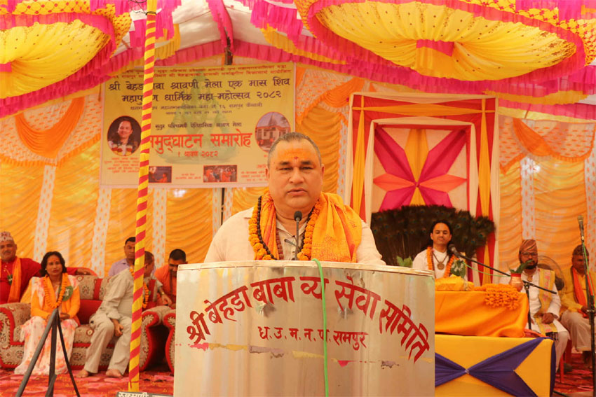 बेहडाबाबाहे धार्मिक पर्यटन क्षेत्रके रुपमे विकास जरुरीः मुख्यमन्त्री शाह