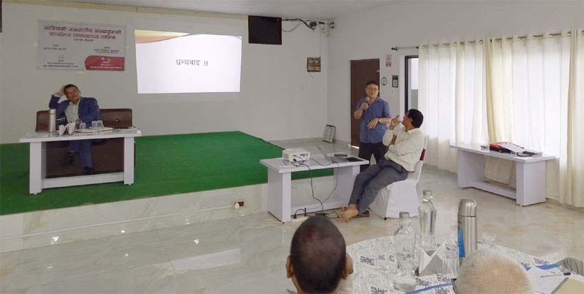 आदिवासी जनजाती संस्थाके कार्यालय व्यवस्थापन तालिम