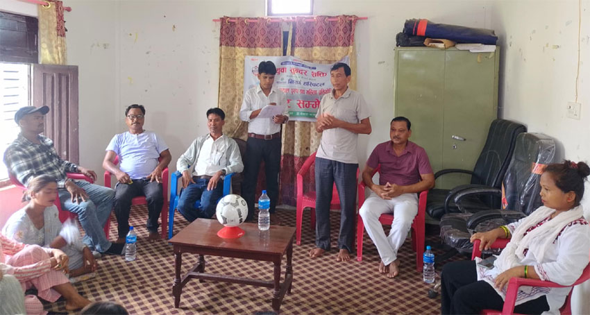 कैलारीके के गाउँमे अट्वारी ओ तीजके अवसरमे ‘ फुटबल प्रतियोगिता हुइना
