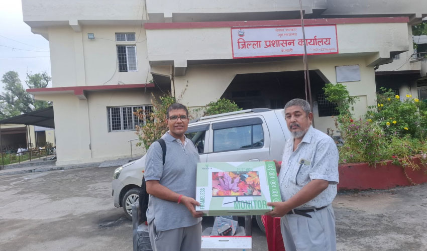 एरिष्टोसे प्रशासन कार्यालय कैलालीहे डेढ लाख मूल्य बराबरके समान सहयोग
